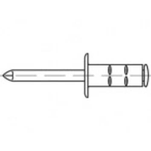 TOOLCRAFT TO-5380536 Blindniete 3.2 mm Edelstahl 1000 St.
