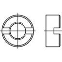 TOOLCRAFT TO-5380869 Schlitzmuttern M5 DIN 546 Edelstahl A2 200 St.