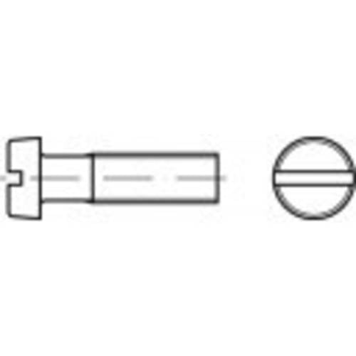 TOOLCRAFT TO-5381157 Zylinderschrauben M2,5 3 mm Schlitz DIN 84 Stahl galvanisch verzinkt 200 St.