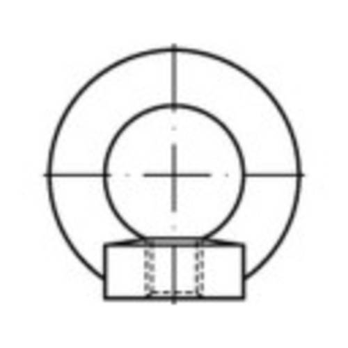 TOOLCRAFT TO-9981873 Ringmuttern M20 DIN 582 Stahl feuerverzinkt 10 St.