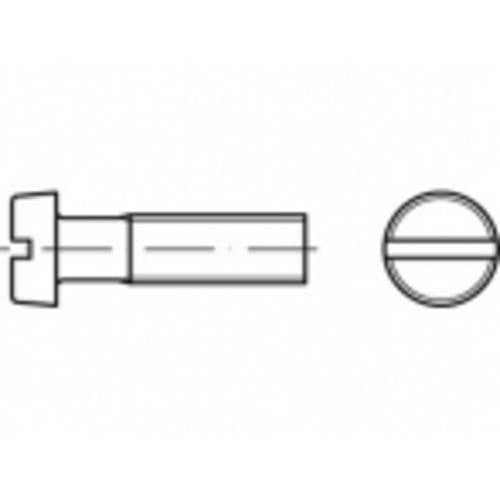 TOOLCRAFT TO-5385399 Zylinderschrauben M6 90 mm Schlitz Stahl galvanisch verzinkt 100 St.