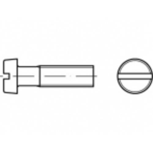 TOOLCRAFT TO-5385471 Zylinderschrauben M10 80 mm Schlitz Stahl galvanisch verzinkt 50 St.