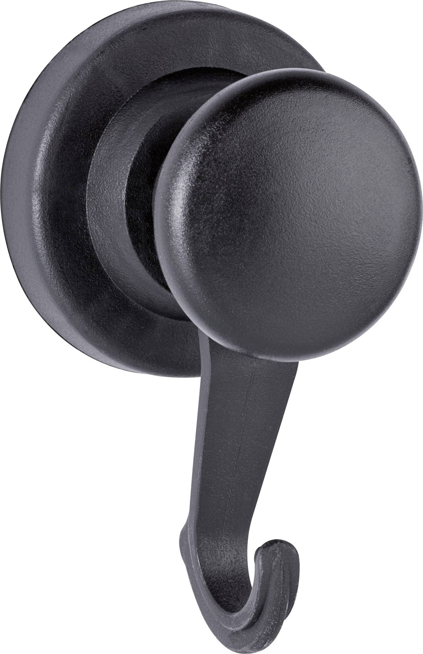 Neodym-Magnet mit Karussell-Haken 53mm 10000 g schwarz