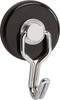 Maul Magnet (Ø x H) 35 mm x 53 mm rund, mit Haken Schwarz, Silber 2 St. 6155790