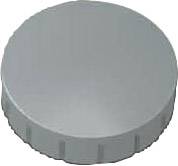 Rundmagnet Solid 24 mm 0,6 kg Haftkraft 10 Stück grau