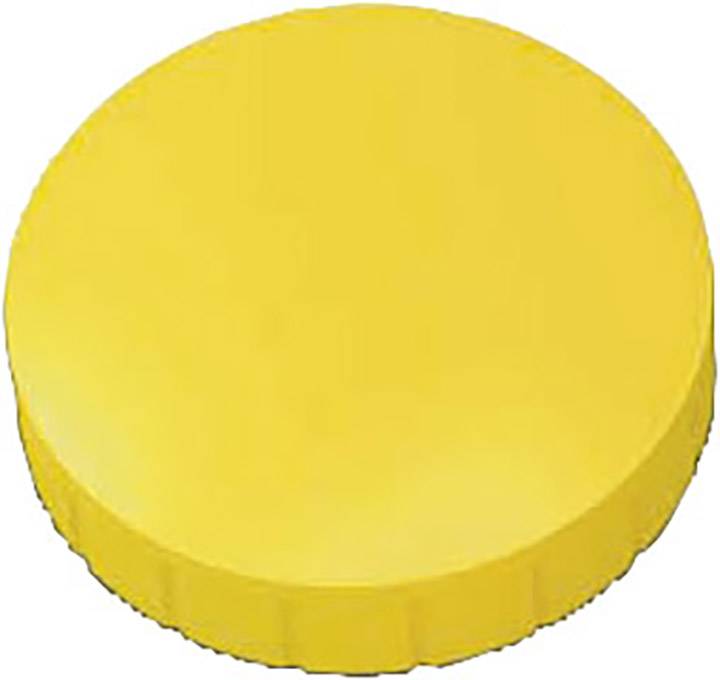 Rundmagnet Solid 32 mm 0,8 kg Haftkraft 10 Stück gelb