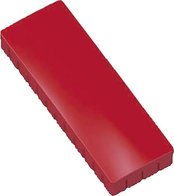 Magnet Solid 54x19 mm 1 kg Haftkraft 10 Stück rot