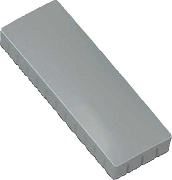 Magnet Solid 54x19 mm 1 kg Haftkraft 10 Stück grau