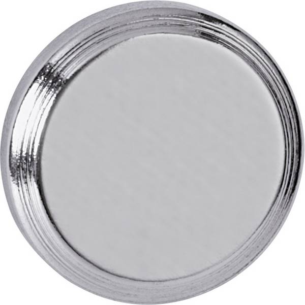 Maul Neodym Magnet JAKOB MAUL - MAUL 6170796, Rund, Neodym, Edelstahl, 1,6 cm, 7 mm, 1 Stück(e) (Ø x H) 16 mm x 7 mm Scheibe Silber 1 St. 6170796