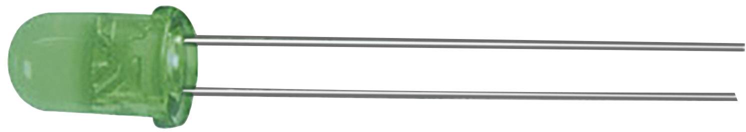 25 St/ück LED 3 mm Klar Gew/ölbt Rund Gr/ün