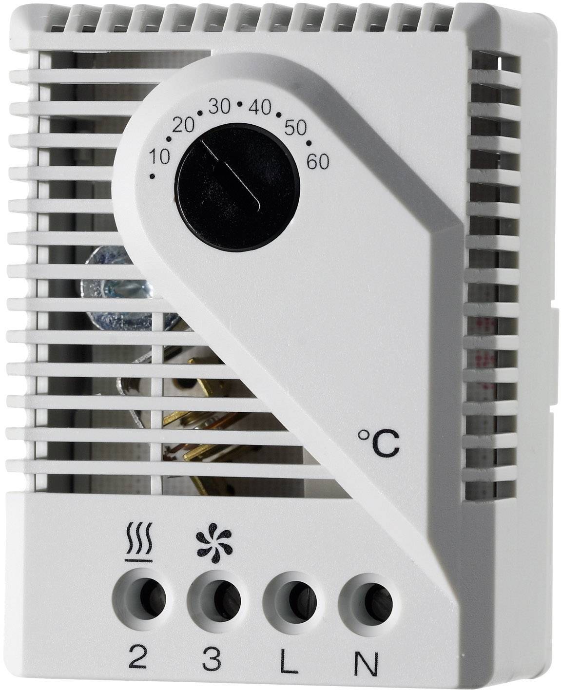 Finder Thermostaat voor schakelkastverwarming 7T.91.0.000.2004 250 V/AC 1x wisselcontact (l x b x h) 67 x 50 x 46 mm Tray 1 stuk(s) afbeelding