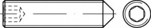 TOOLCRAFT  TO-5413722 Gewindestift M2 3 mm   200 St.
