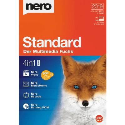 Nero Standard 2019 Vollversion, 1 Lizenz Windows Brenn-Software
