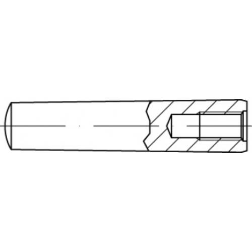 TOOLCRAFT TO-5436822 Kegelstift 6 mm Stahl 25 St.