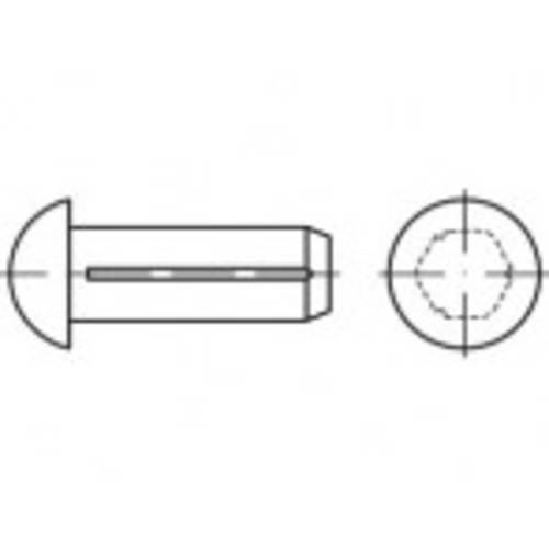 TOOLCRAFT TO-5439162 Halbrundkerbnagel 6 mm Stahl 250 St.