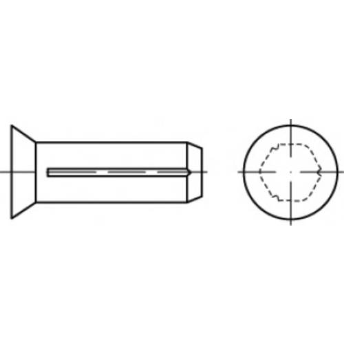 TOOLCRAFT TO-5439186 Senkkerbnägel (Ø x L) 3 mm x 12 mm Stahl 500 St.
