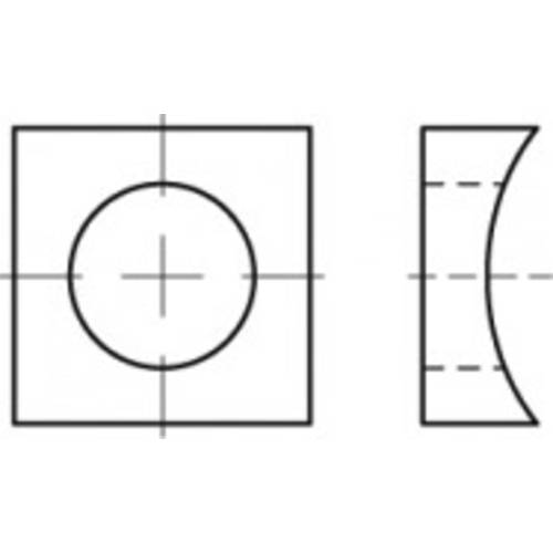 TOOLCRAFT TO-5444178 Paßscheiben 30 mm 88061 Temperguß feuerverzinkt 1 St.