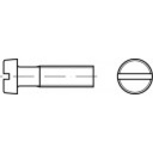TOOLCRAFT TO-5445369 Zylinderschrauben M2,5 10 mm Schlitz DIN 84 Messing galvanisch vernickelt 200 St.