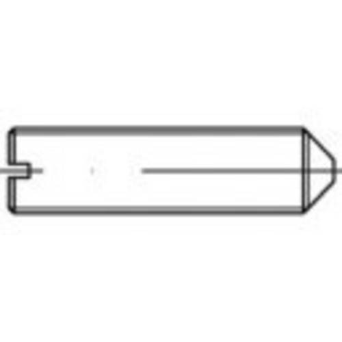 TOOLCRAFT TO-5448204 Gewindestift M6 10 mm Messing 100 St.