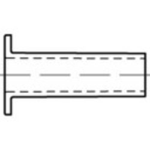 TOOLCRAFT TO-5454246 Vollhohlniete 4 mm 100 St.