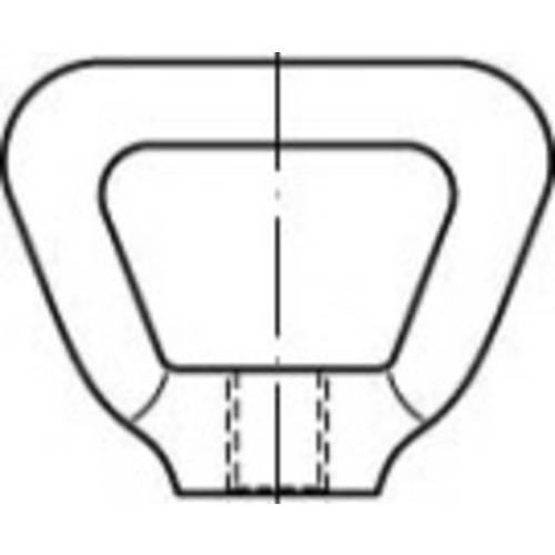 TOOLCRAFT TO-5454792 Korbmuttern M6 80704 Messing 10 St.