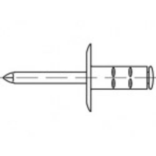 TOOLCRAFT TO-5455248 Offene Blindniete 4 mm 500 St.
