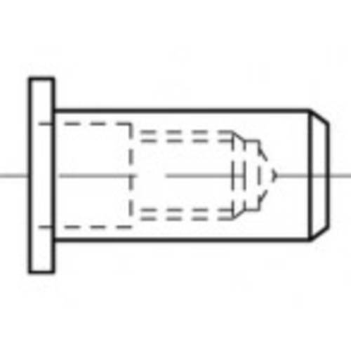 TOOLCRAFT TO-5455281 Blindnietmutter M8 250 St.