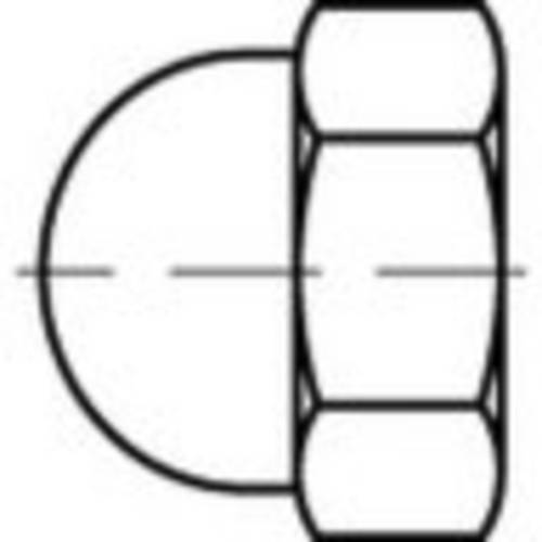 TOOLCRAFT Zierkappen 23 mm Kunststoff TO-5455389 50 St.