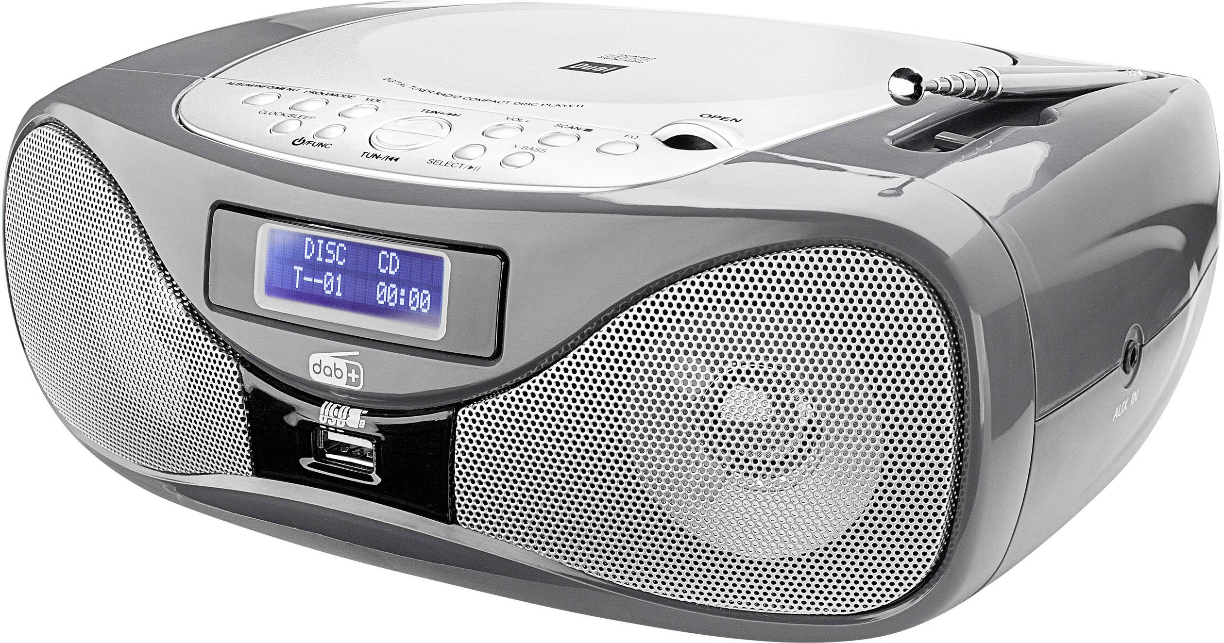 Dual DAB-P 160 UKW CD-Radio AUX, CD, UKW, USB Grau - Conrad Electronic ...