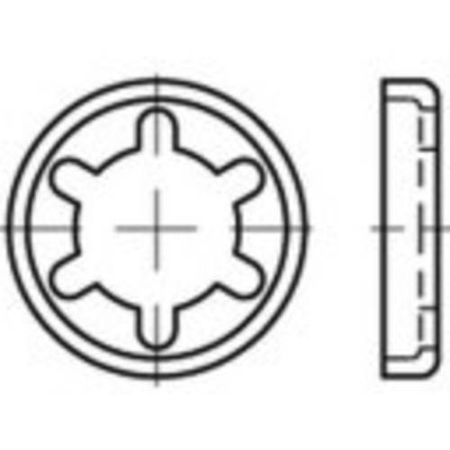 Tellerringe 88496 Stahl galvanisch verzinkt 100 St. Alstertaler Schrauben & Präzisionsteile 884960104080000