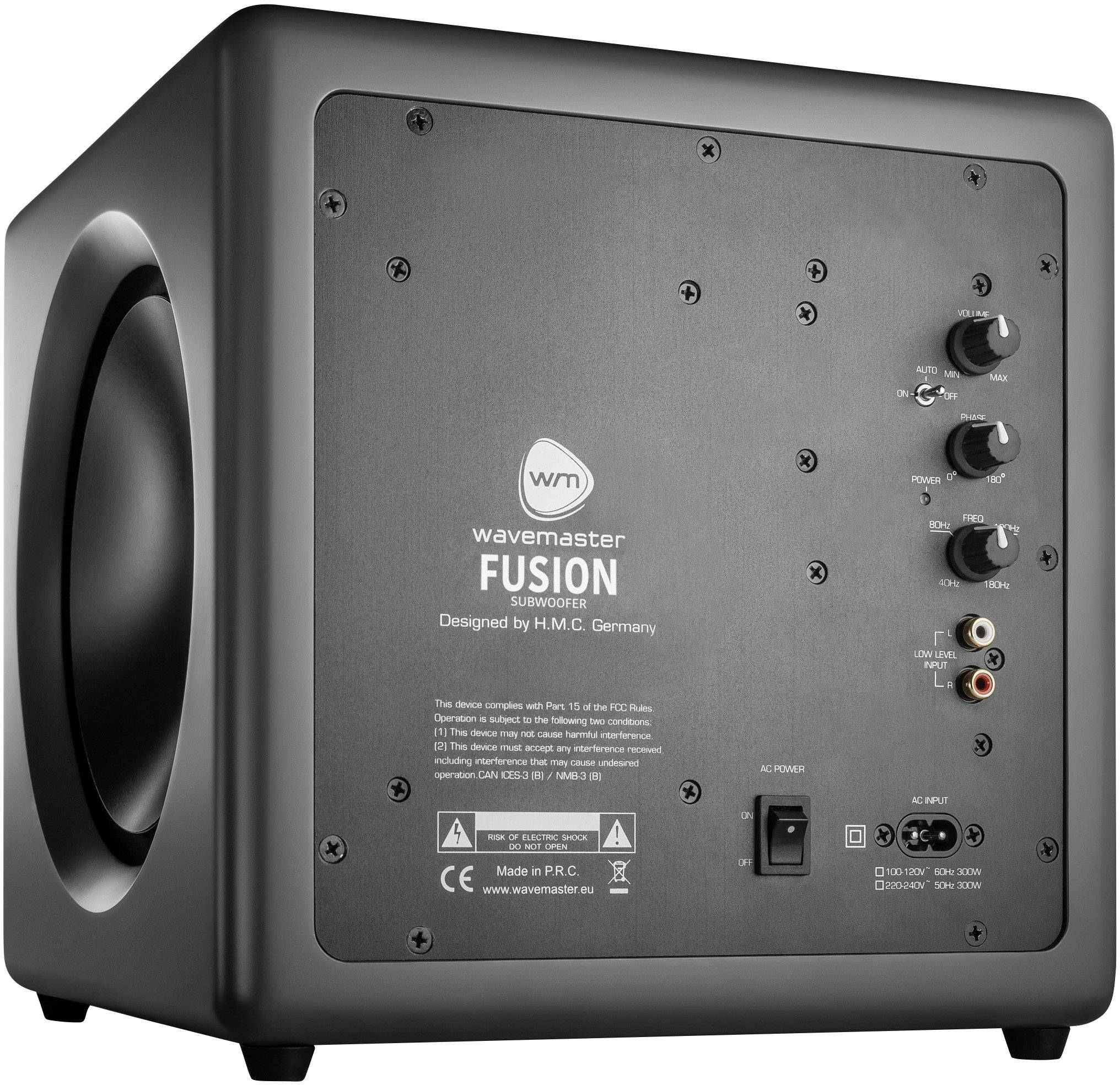 Wavemaster Fusion HiFi Subwoofer Grau 200 W 30 Hz - 180 Hz-2