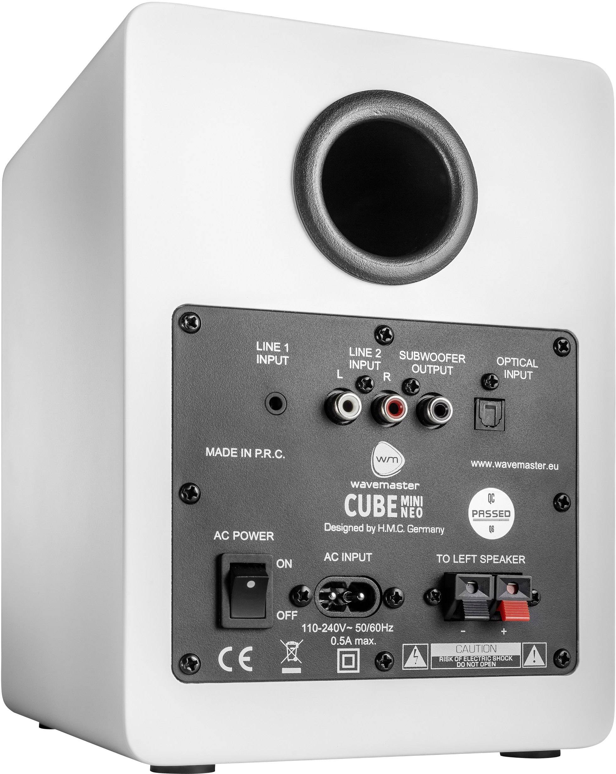 Wavemaster CUBE mini Neo Aktiver Monitor-Lautsprecher 10 cm 4 Zoll 36 W 1 St.-6