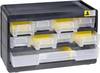 Allit 458080 Lagermagazin VarioPlus Basic 15 (L x B x H) 300 x 300 x 190 mm Schwarz, Gelb 1 St.
