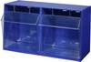 Allit 464400 Klappkasten-Magazin VarioPlus ProFlip 2 (B x H x T) 600 x 350 x 310 mm Blau, Transparent 1 St.