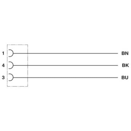 1400505 Phoenix Contact M12 Sensorleitung PVC 3-polig Buchse gerade A-Kodierung, Länge 5,0 Meter tiefschwarz RAL 9005,