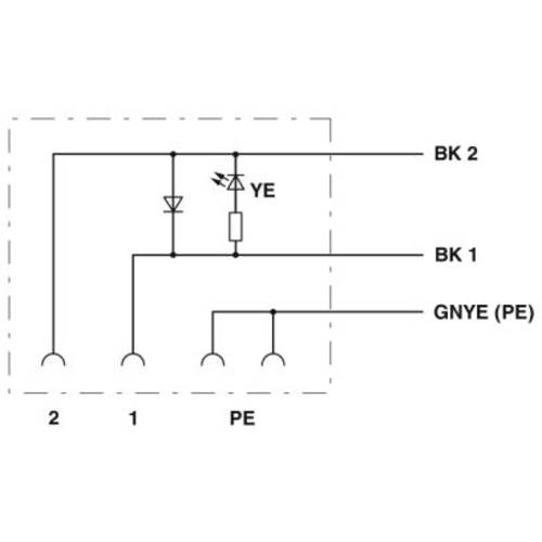Thumbnail - Ventilstecker mit angespritzter Leitung 1400589 Schwarz SAC-3P-1,5-PUR/A-1L-R 1400589 Phoenix Contact Inhalt: 1 St.