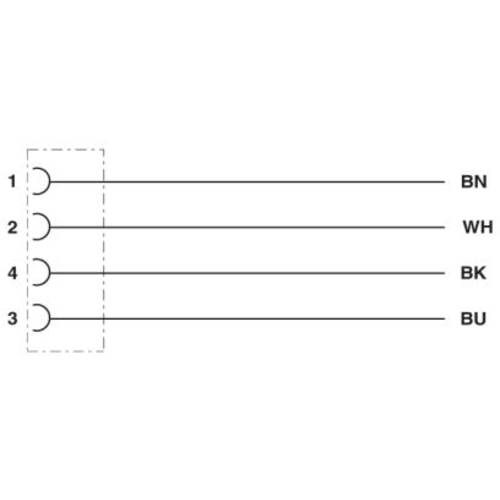 Phoenix Contact 1408827 Sensor-/Aktor-Steckverbinder, konfektioniert 1.00 m Polzahl Sensoren: 4 1 St.