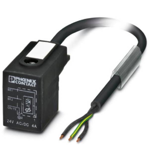 Ventilstecker mit angespritzter Leitung 1443200 Schwarz SAC-3P- 5,0-PUR/BI-1L-V 1443200 Phoenix Contact Inhalt: 1 St.