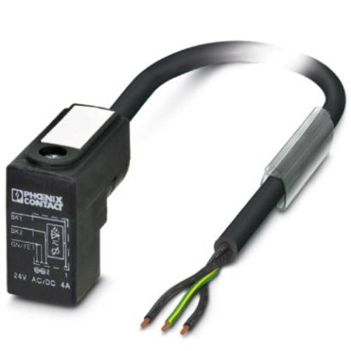 Thumbnail - Ventilstecker mit angespritzter Leitung 1443239 Schwarz SAC-3P- 3,0-PUR/C-1L-V 1443239 Phoenix Contact Inhalt: 1 St.