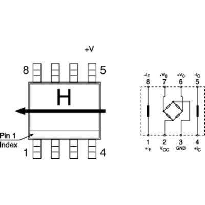 NXP Semiconductors Magnetfeldsensor KMZ-51 5 V/DC Messbereich: -0.2 - +0.2 kA/m SO-8  Löten 
