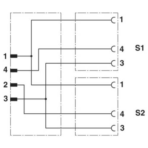 Thumbnail - Phoenix Contact 1671386 Sensor-/Aktor-Anschlussleitung 0.60 m Polzahl Sensoren: 3 1 St. Piece