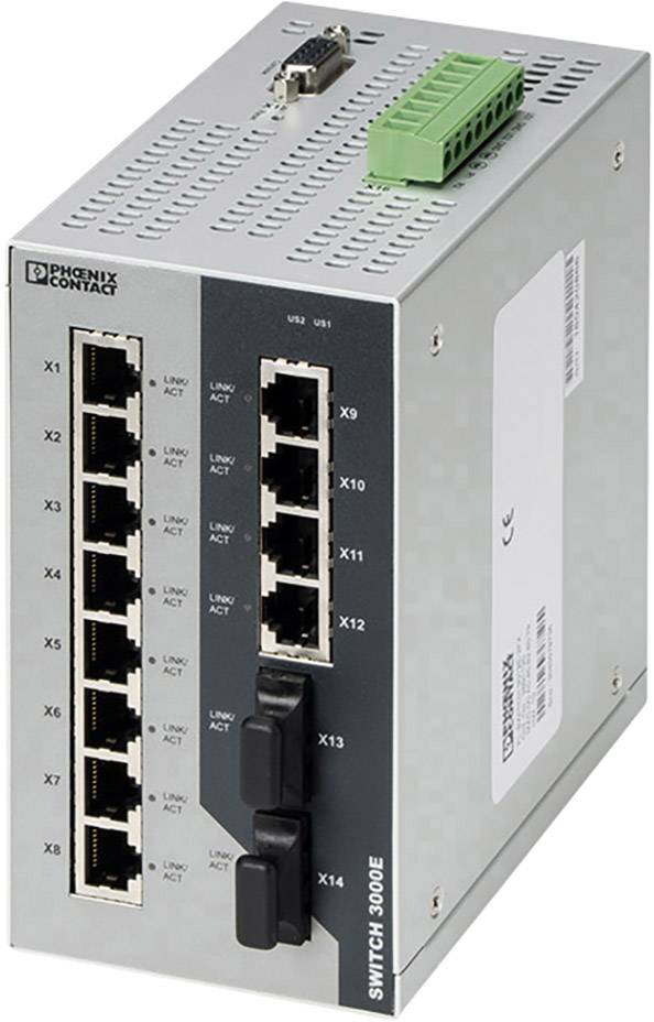 Phoenix Contact Industrial Ethernet Switch FL 3012E-2FX