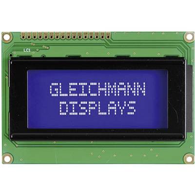 Gleichmann LCD-Display  Weiß Blau  (B x H x T) 87 x 60 x 13.6 mm GE-C1604A-TMI-JT/R 