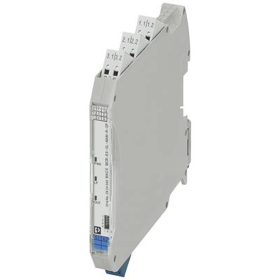 Ein schmaler elektronischer Modul in Hellgrau mit vier Anschlusspins oben; verwendet zur elektrischen Verbindung und Signalverarbeitung.