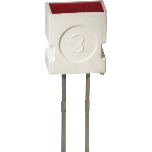 Kingbright L-1043 ID LED bedrahtet Rot Rechteckig 3.65 x 6.15 mm 10 mcd 100 ° 20 mA 2 V