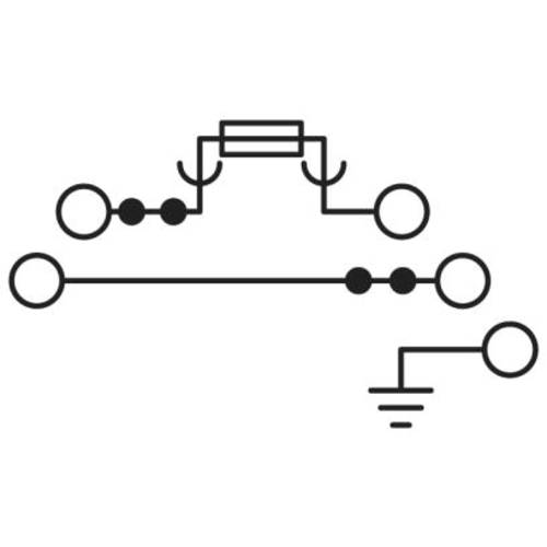 Phoenix Contact 3002602 Sicherungsdurchführungsklemme 6.2 mm Push-Lock-Federanschluss Schwarz 50 St.