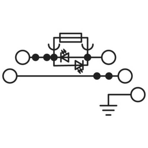 Thumbnail - Phoenix Contact 3002603 Sicherungsdurchführungsklemme 6.2 mm Push-Lock-Federanschluss Grau 50 St.