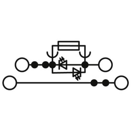 Phoenix Contact 3214366 Sicherungsdurchführungsklemme 6.2 mm Schrauben Schwarz 50 St.