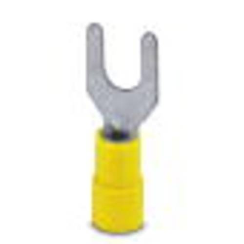 Phoenix Contact 3240044 Gabelkabelschuh 4 mm² 6 mm² Loch-Ø=6.50 mm Teilisoliert Gelb 25 St.
