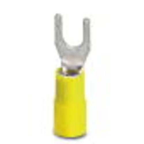 Phoenix Contact 3240042 Gabelkabelschuh 4 mm² 6 mm² Loch-Ø=4.30 mm Teilisoliert Gelb 50 St.